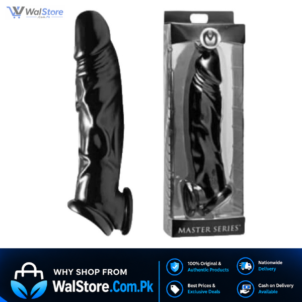 Black Silicone Uncut Cock Penis Condom In Pakistan thumbnail 2