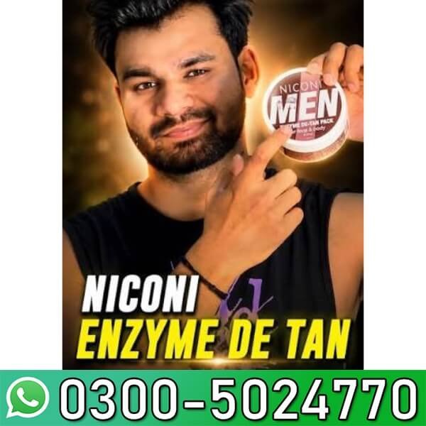 Niconi Men Enzyme De-Tan Pack Whitening Face &amp; Body Scrubbing Gel