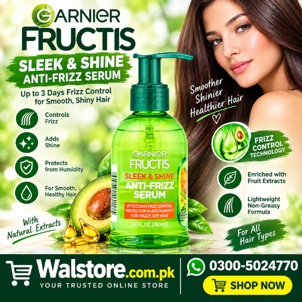 Garnier Fructis Sleek &amp; Shine Anti-Frizz Hair Serum 150ml thumbnail 2