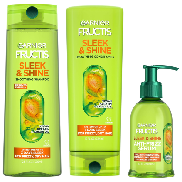 Garnier Fructis Sleek &amp; Shine Anti-Frizz Hair Serum 150ml thumbnail 3