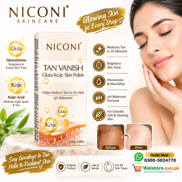 Niconi Tan Vanish Gluta-Kojic Skin Polish In Pakistan thumbnail 3