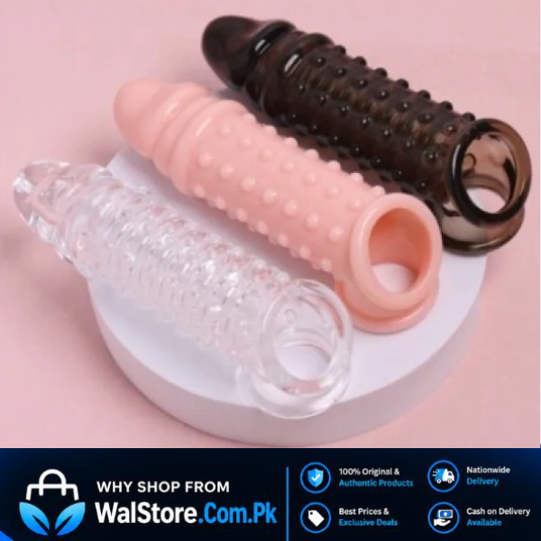 Black Color Dotted Pines Sleeve Condom In Pakistan thumbnail 3