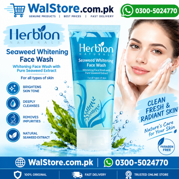 Herbion Seaweed Whitening Face Wash Price In Pakistan thumbnail 3