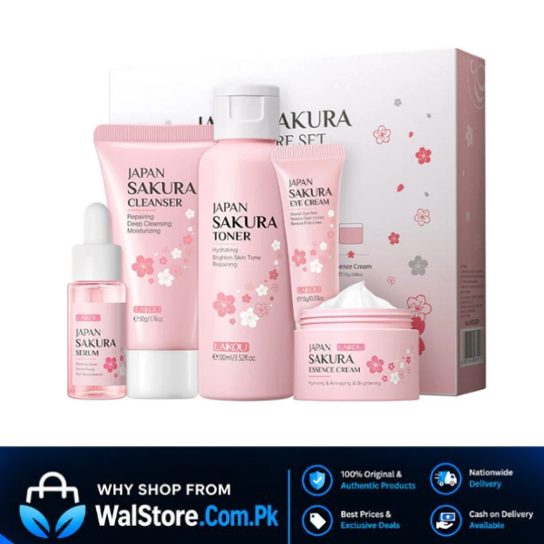 LAIKOU Japan Sakura 5 Pieces Skincare Set In Pakistan thumbnail 3