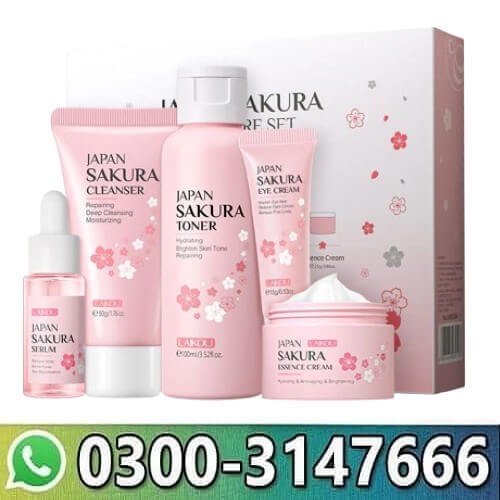 LAIKOU Japan Sakura 5 Pieces Skincare Set In Pakistan thumbnail 2