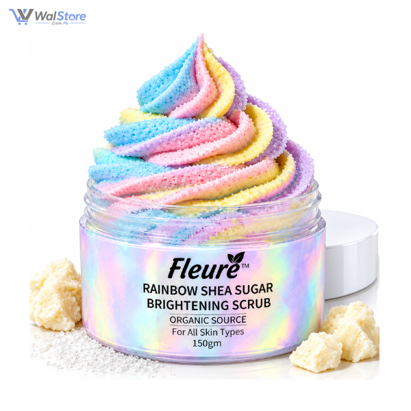 Rainbow Shea Sugar Brightening Scrub for Smooth Glow
