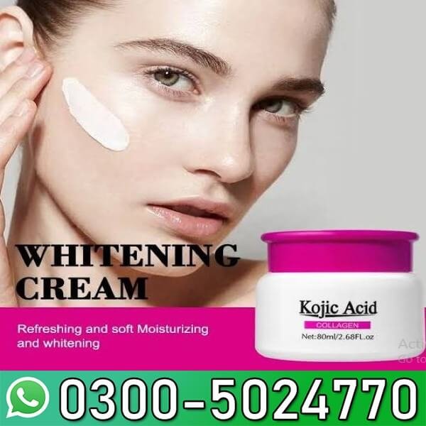 GUANJING Kojic Acid Collagen Face Body Glowing Cream 80ml in Pakistan 