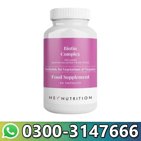  Hey Nutrition Biotin Complex – Food-Sourced Biotin In Pakistan