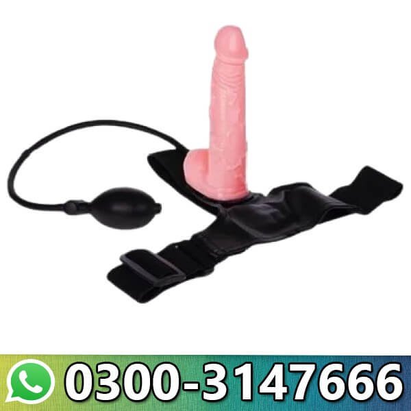  Inflatable Lifelike Strap On Dildo With Balls | Buy Strapon Online In Pakistan