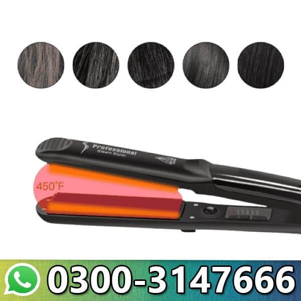  Madami Professional Salon Steam Hair Straightener In Pakistan