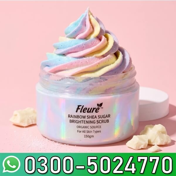 Rainbow Shea Sugar Brightening Scrub for Smooth Glow