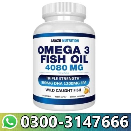Arazo Nutrition Omega-3 Fish Oil 4080mg In Pakistan