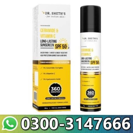 Dr. Sheth’s Ceramide & Vitamin C Long Lasting Sunscreen In Pakistan