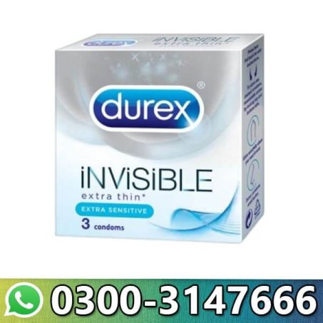 Durex Invisible Extra Thin 3 Condoms