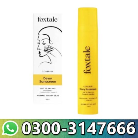 Foxtale Spf 70 Niacinamide Dewy Sunscreen Gel In Pakistan