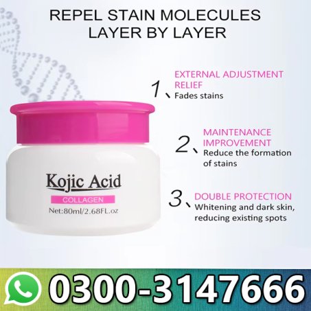 GUANJING Kojic Acid Collagen Face Body Glowing Cream 80ml in Pakistan 