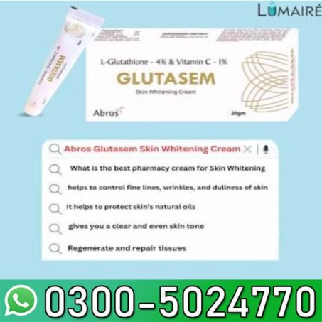 Glutasem Skin Whitening Cream In Pakistan