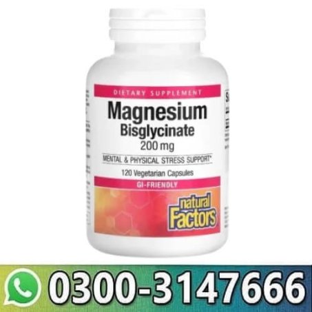 Natural Factors Magnesium Bisglycinate Pure 200mg In Pakistan
