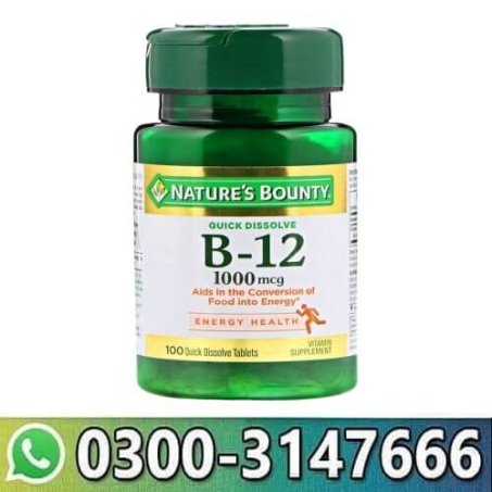 Nature's Bounty B 12 1000mcg Energy Metabolism Support In Pakistan