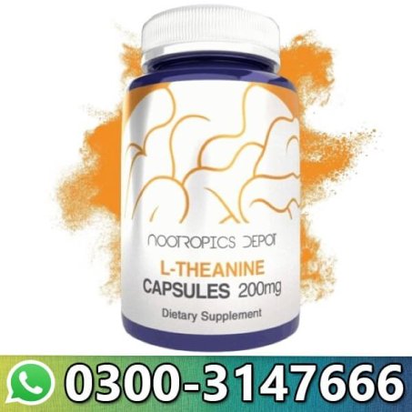 Nootropics Depot L Theanine 200mg for Calm & Focus Dietary Supplement In Pakistan