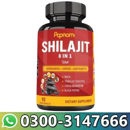 Popnami Shilajit 8 In 1 Enhanced Vitality & Strength With Ashwagandha Ginseng Maca & More 90 Vegan Capsules In Pakistan 