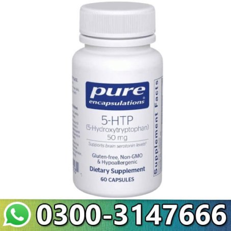 Pure Encapsulations 5 HTP 50mg Serotonin Support for Mood & Relaxation 60 Capsules In Pakistan