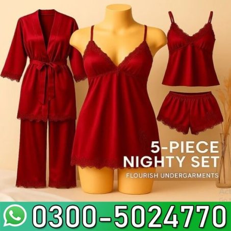 Sexy Nighty Set 3 Piece Women in Pakistan