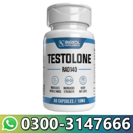 Testolone RAD140 10mg 60 Capsule Biaxol Supplement In Pakistan