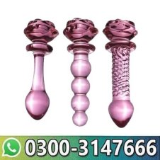  Best Rose Shaped Pyrex Glass Dildo Butt Plug in Pakistan