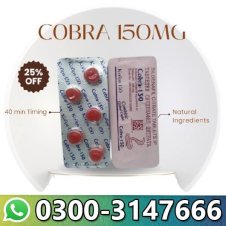  Black Cobra 150 MG Tablets In Pakistan