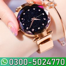  Classy Rose Gold Ladies Magnetic Wrist Watch For Women Price In Pakistan