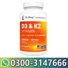  Dr. Berg Maximum Strength 2-in-1 Vitamin D3 K2 5000 In Pakistan